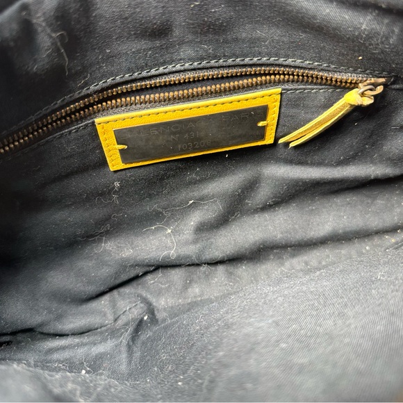 Balenciaga First Moto City Bag in Mustard Yellow - Picture 10 of 12